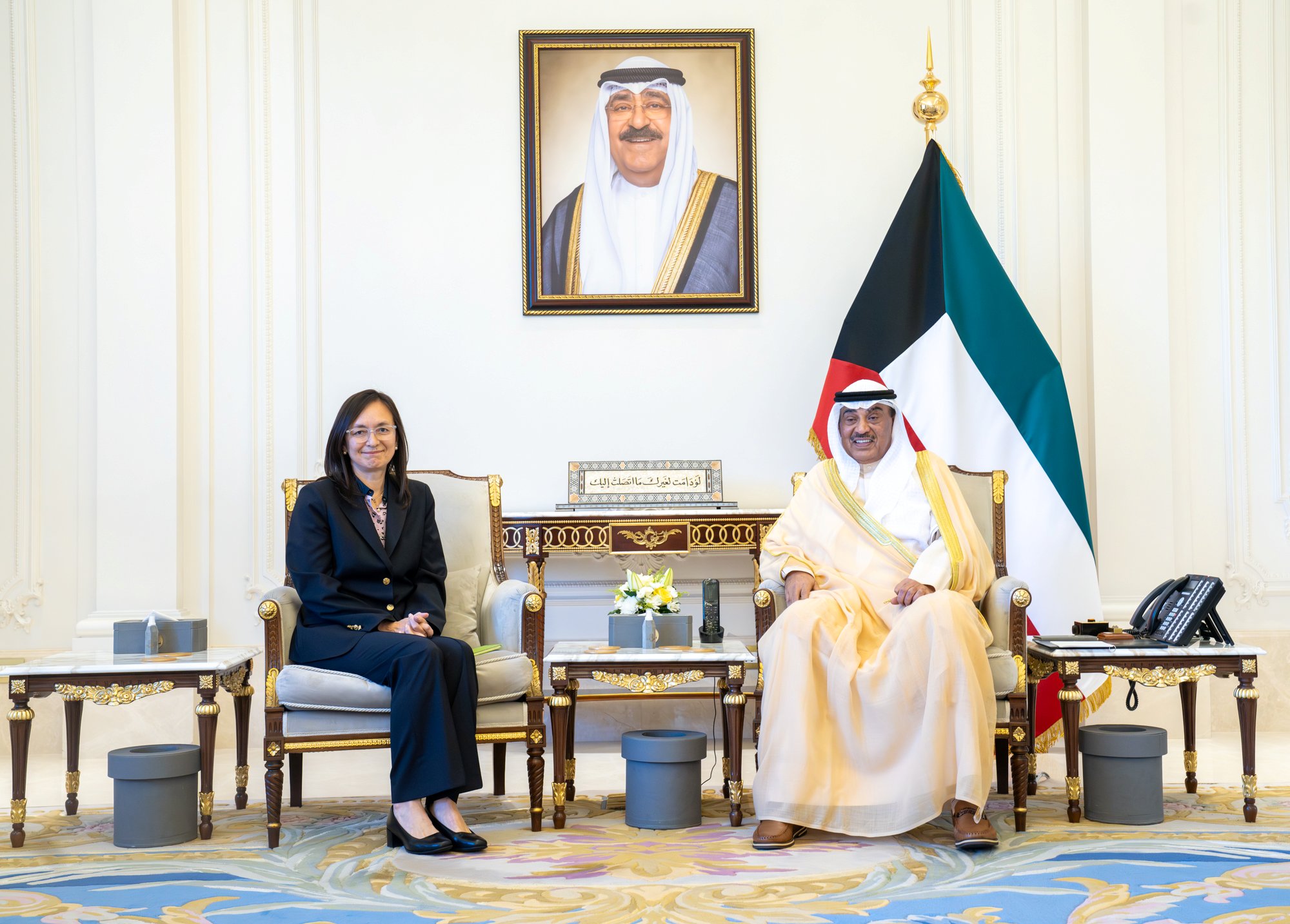 سمو ولي العهد يستقبل الممثلة العليا للأمين العام للأمم المتحدة