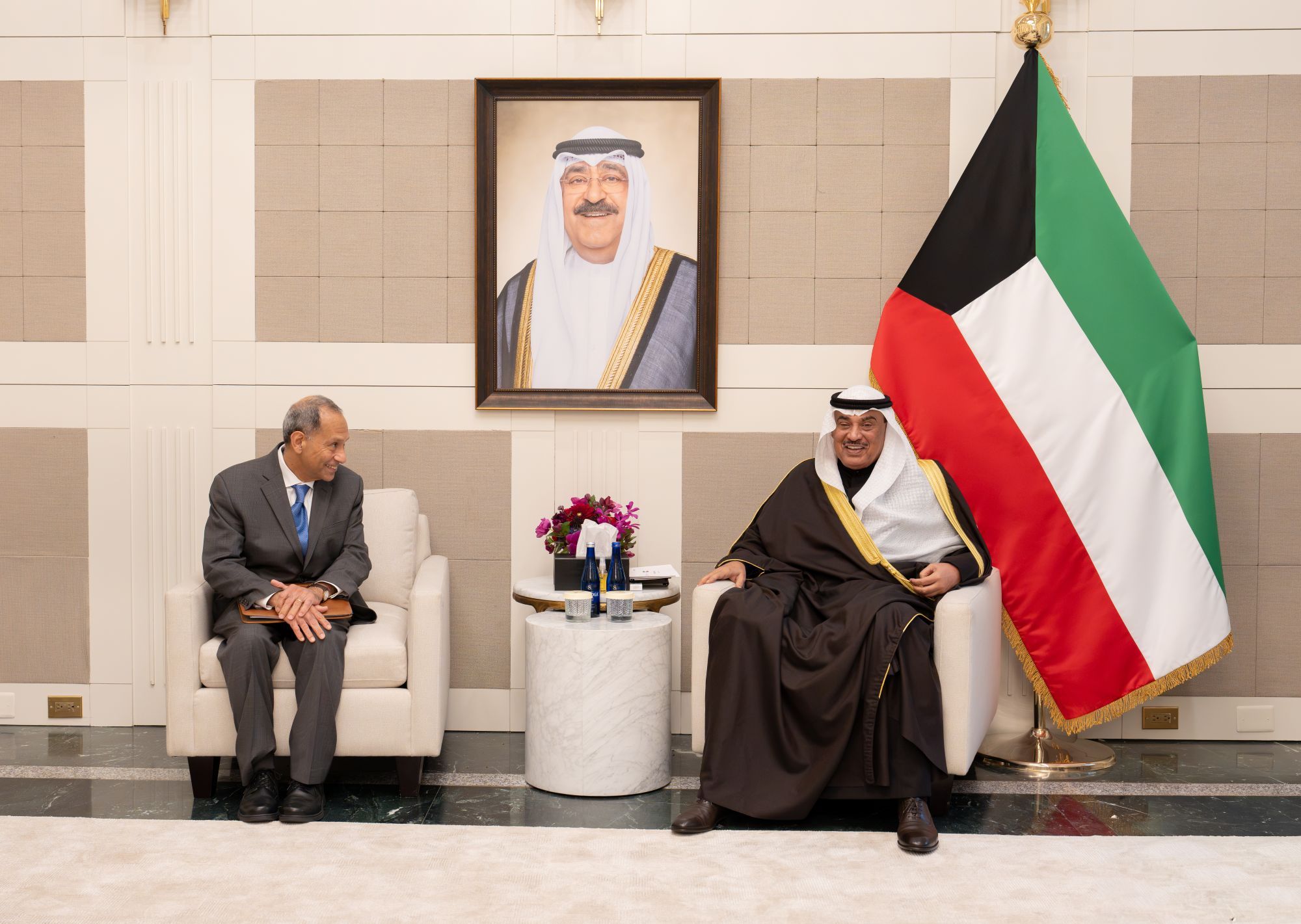 ممثل سمو أمير البلاد سمو ولي العهد يستقبل وفدا من غرفة التجارة الأمريكية ومجلس الأعمال الأمريكي الكويتي على هامش الأسبوع رفيع المستوى للجمعية العامة للأمم المتحدة