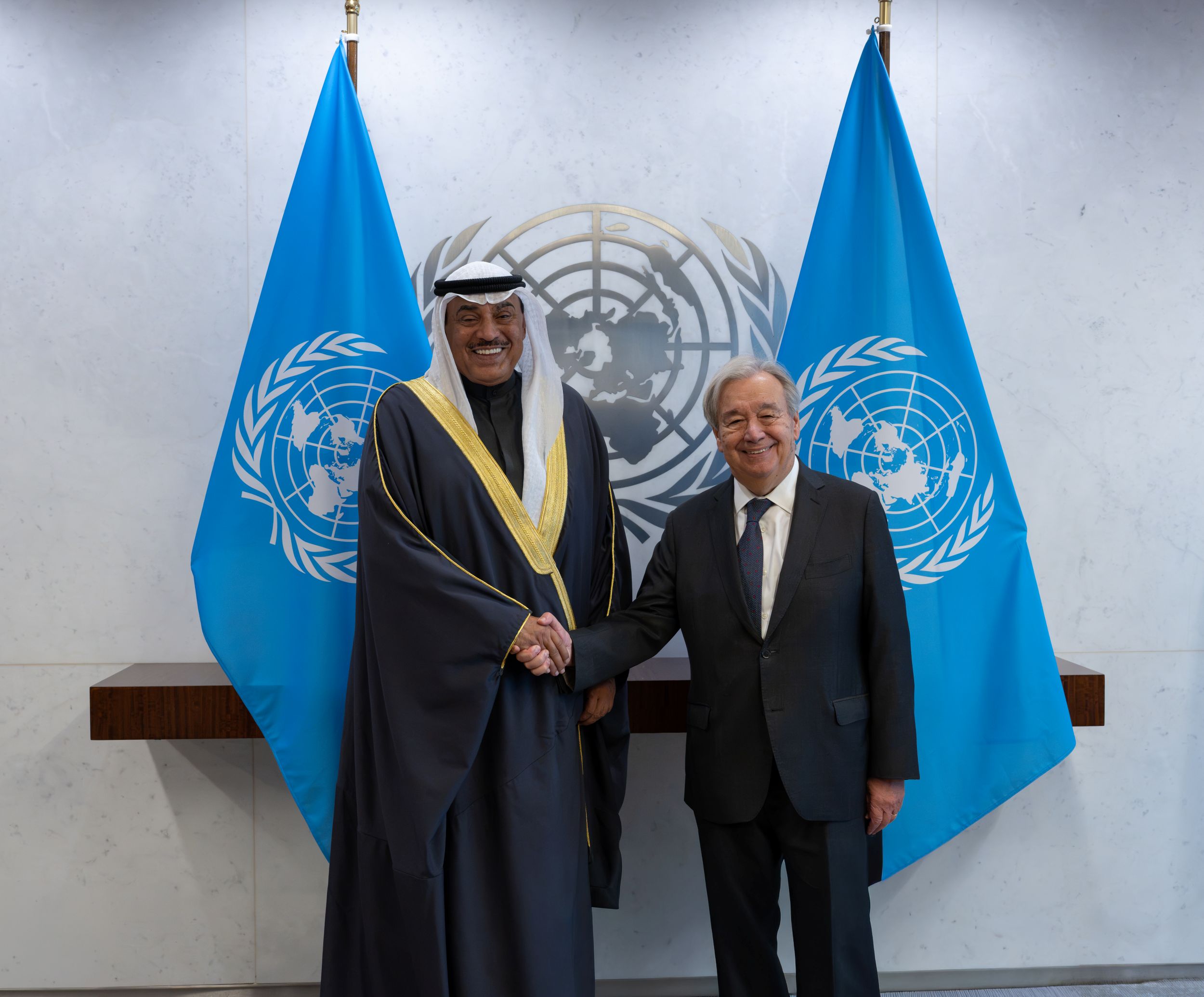 ممثل سمو الأمير سمو ولي العهد يلتقي الأمين العام للأمم المتحدة على هامش أعمال الأسبوع رفيع المستوى في نيويورك
