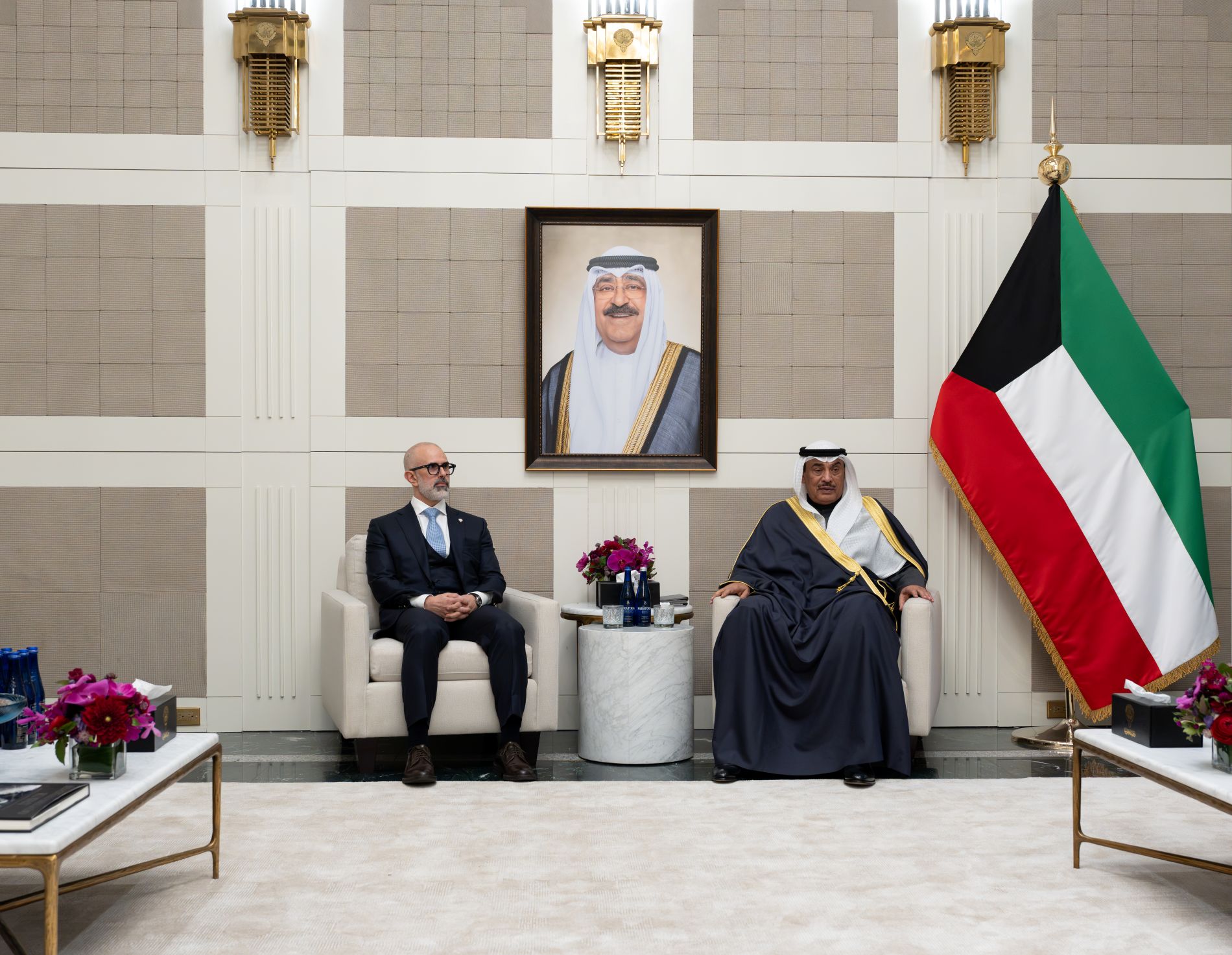 ممثل سمو أمير البلاد سمو ولي العهد يلتقي رؤساء المكاتب الفنية وأعضاء وفد دولة الكويت الدائم لدى الأمم المتحدة