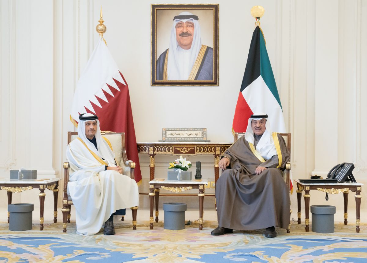 سمو ولي العهد يستقبل رئيس مجلس الوزراء وزير الخارجية القطري بمناسبة زيارته الرسمية للبلاد